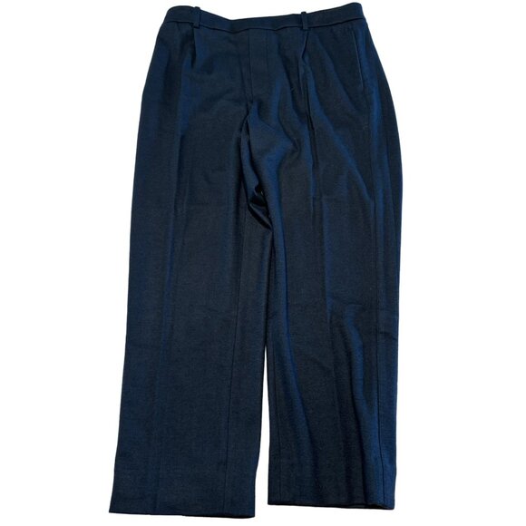 Vince Black Pull On Pleated Leg Wool Blend Trouser Pants Women's Large L
